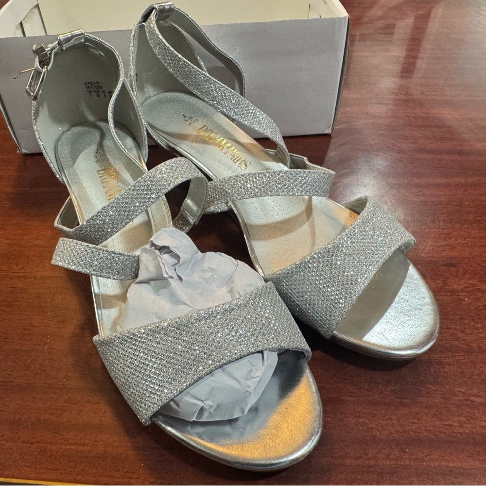 Dream Pair Silver Women's Heels